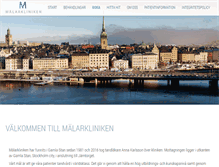 Tablet Screenshot of malarkliniken.com